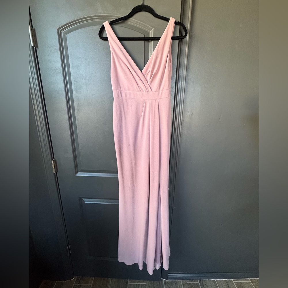 David's Bridal Mauve Bridesmaid Dress